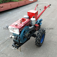 Horizontal Mini 9.68kw 12HP 2 Wheel Walking Tractor 4 Stroke For Garden